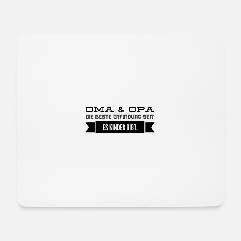 Opa Oma Großeltern Großmutter T-Shirt Geschenkidee - Mousepad (Querformat) - Weiß