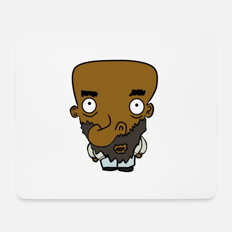 Comicfigur - Mousepad (Querformat) - Weiß