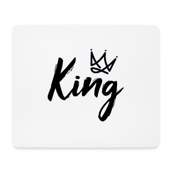 Partnerlook Paar King - Mousepad (Querformat) - Weiß - Vorne