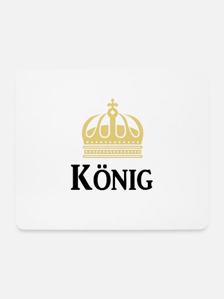 Partnerlook König - Mousepad (Querformat) - Weiß