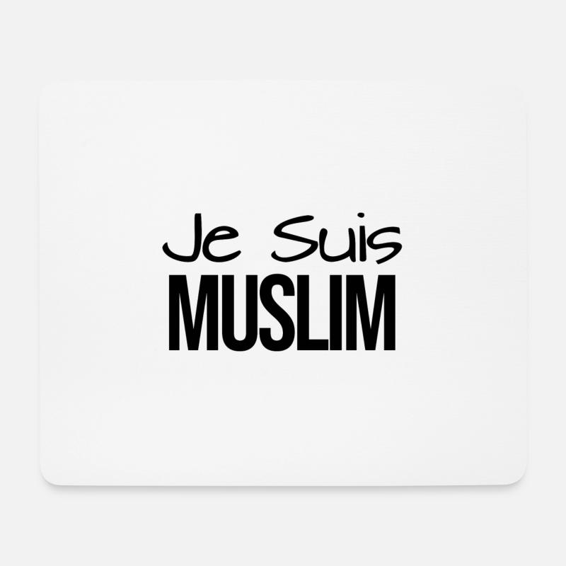 Je Suis Muslim - Mousepad (Querformat) - Weiß