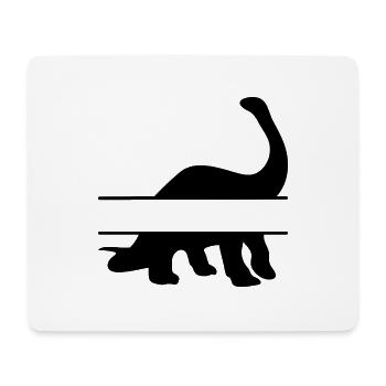 nom dinosaures - Tapis de souris (format paysage) - blanc - Devant