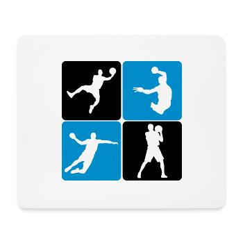 Handball Player - Mousepad (Querformat) - Weiß - Vorne