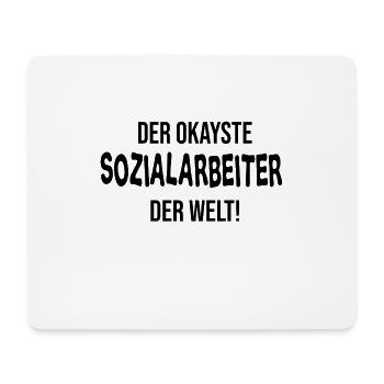 Sozialarbeit Sozialarbeiter Geschenk - Mousepad (Querformat) - Weiß - Vorne