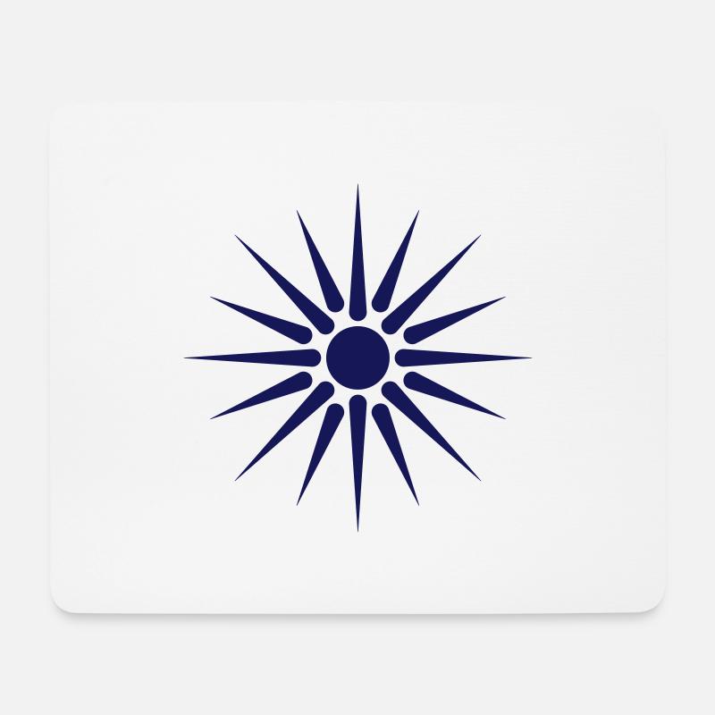 Sonne von Vergina griechisches mazedonisches Symbo - Mousepad (Querformat) - Weiß