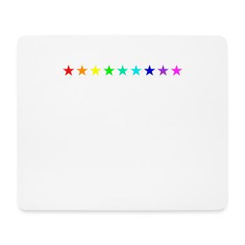 Stars Colorful Rainbow Gift Idea Gift Idea - Mouse Pad (horizontal) - white - Front