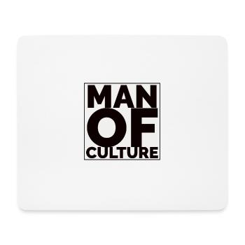 man of culture - Mouse Pad (horizontal) - white - Front