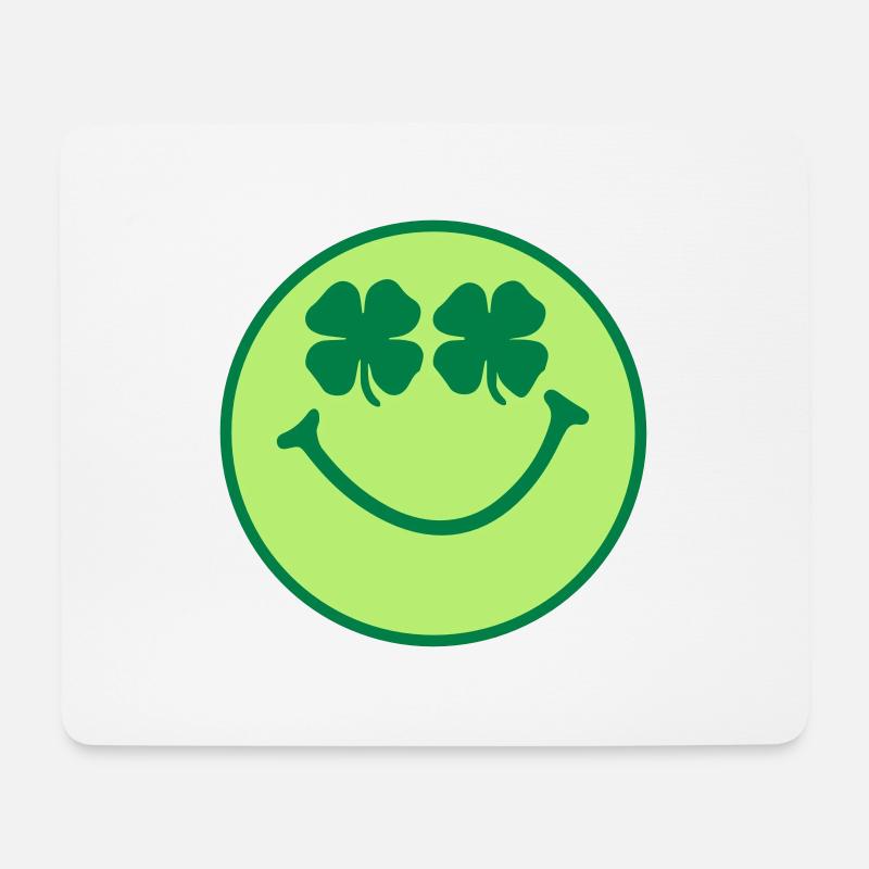 Smiley - Mousepad (Querformat) - Weiß