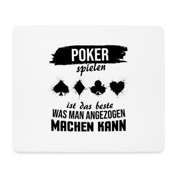 Poker Funny Sayings Cadeau de joueur de poker - Tapis de souris (format paysage) - blanc - Devant