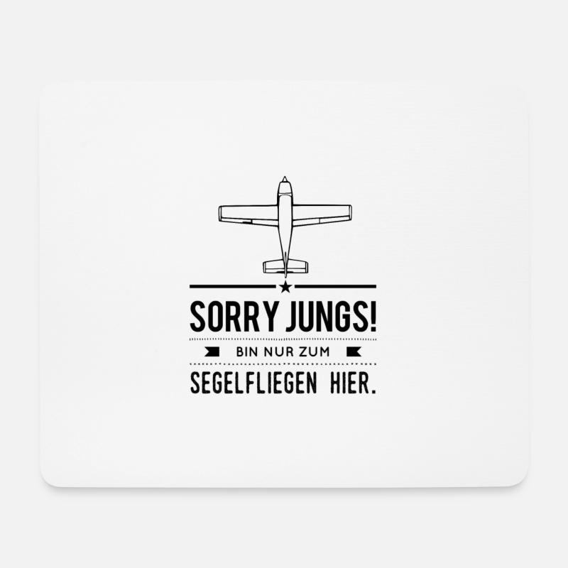 Segelfliegen Segelflug Spruch Frauen Geschenkidee - Mousepad (Querformat) - Weiß