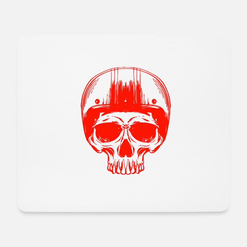 Skull Shirt Skull Skull - Mouse Pad (horizontal) - white
