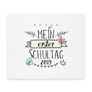 Schulkind, Schulanfang, Erste Klasse, Einschulung - Mousepad (Querformat) - Weiß - Vorne