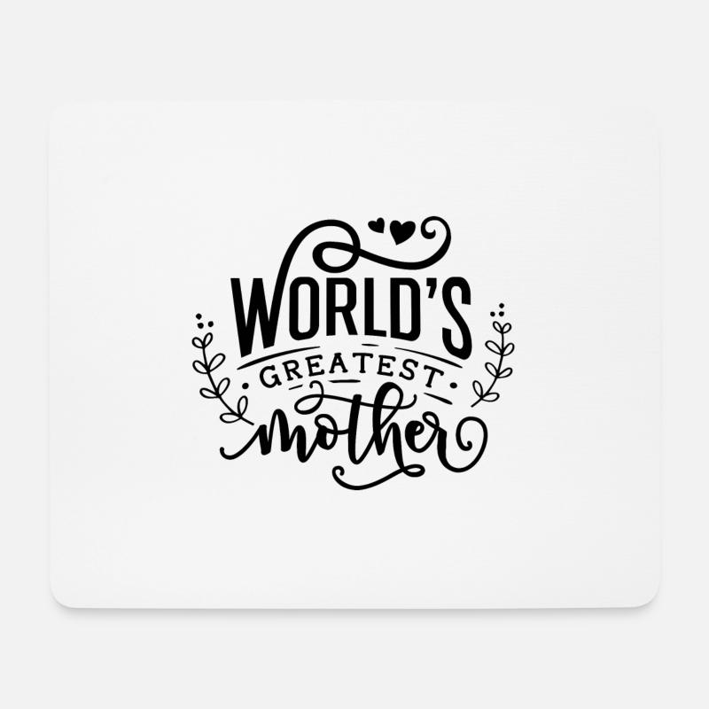 World's Greatest Mother - Mousepad (Querformat) - Weiß