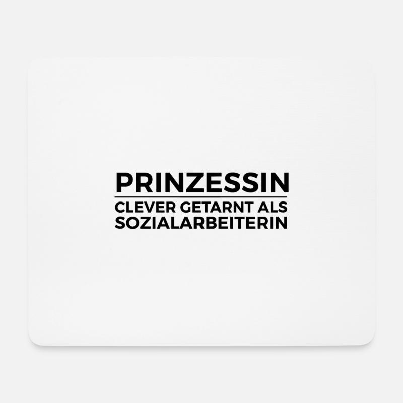Sozialarbeiter Sozialarbeiterin Shirt Geschenkidee - Mousepad (Querformat) - Weiß