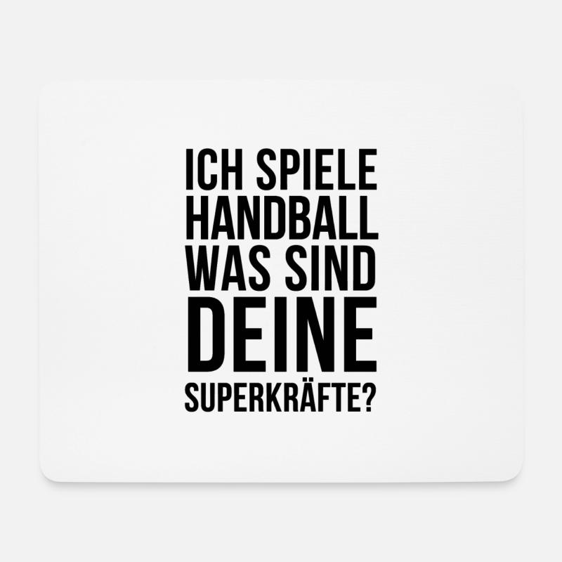 Handball Handballer Handballschuhe Geschenkidee - Mousepad (Querformat) - Weiß