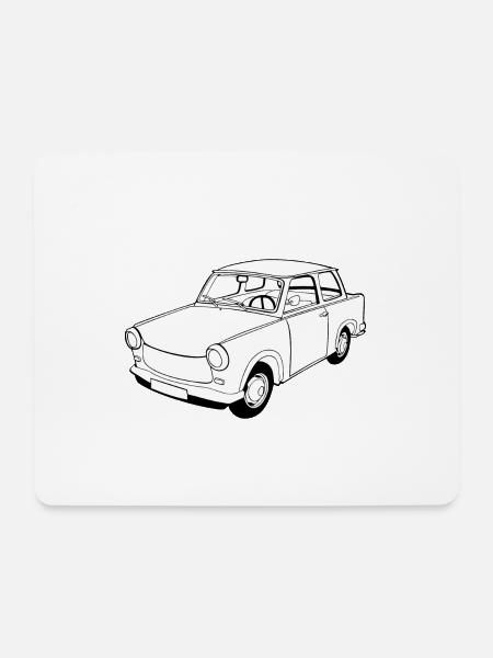 Trabi Aspahltbomber - Mousepad (Querformat) - Weiß