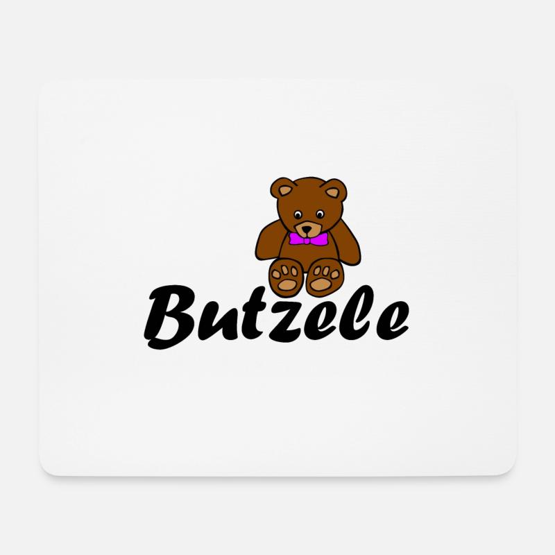 Butzele - Mousepad (Querformat) - Weiß
