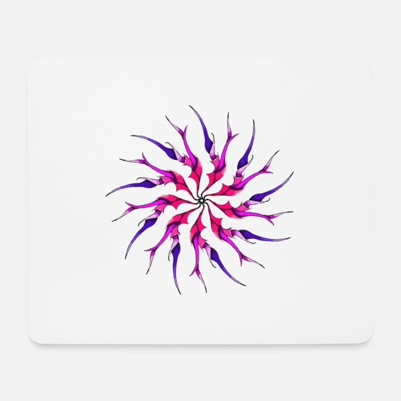 Rad des Lebens - Mousepad (Querformat) - Weiß
