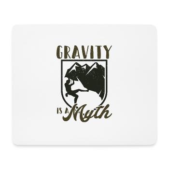 Klettern Berge Kletterer T-Shirt Spruch Geschenk - Mousepad (Querformat) - Weiß - Vorne