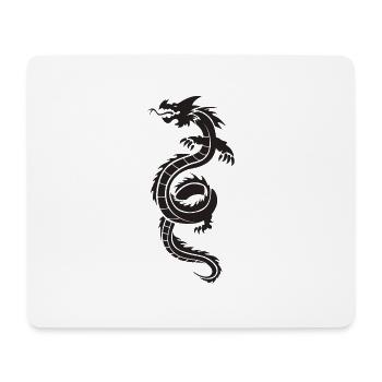 Dragon chinois - Tapis de souris (format paysage) - blanc - Devant