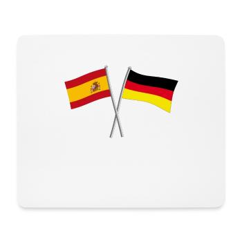 Drapeau Espagne Allemagne - Tapis de souris (format paysage) - blanc - Devant
