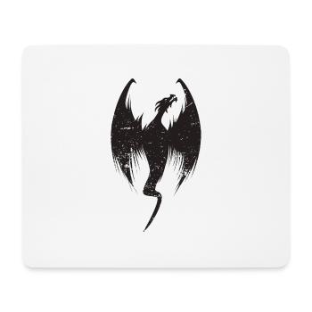 Drache - Mousepad (Querformat) - Weiß - Vorne