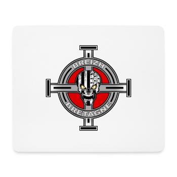 Croix Celtique - Tapis de souris (format paysage) - blanc - Devant