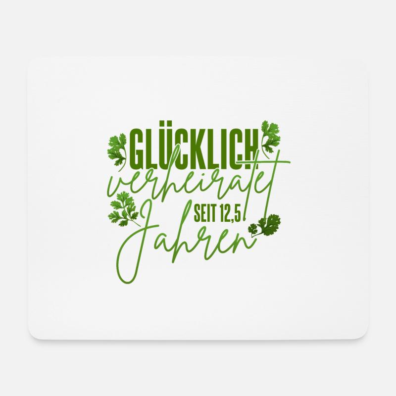 Petersilienhochzeit - Mousepad (Querformat) - Weiß