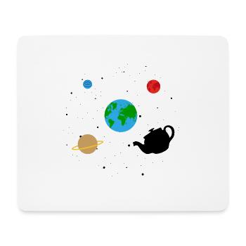 Russell's Teapot Atheism No God T-Shirt - Mousepad (Querformat) - Weiß - Vorne