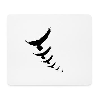 Adler - Mousepad (Querformat) - Weiß - Vorne