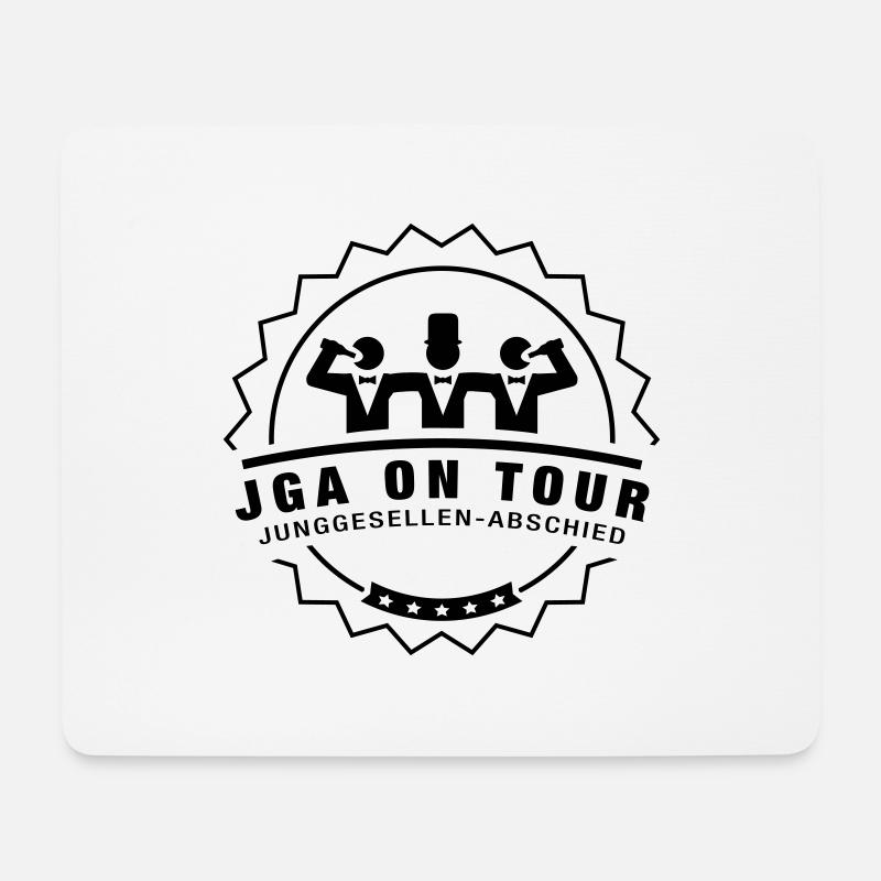 junggesellenabschied_on_tour__f1 - Mousepad (Querformat) - Weiß