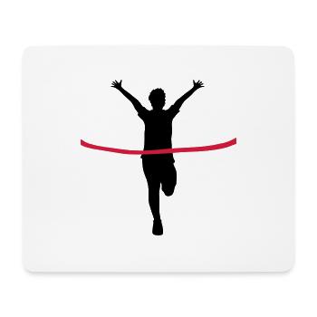 aiming red band goal home race - Mouse Pad (horizontal) - white - Front