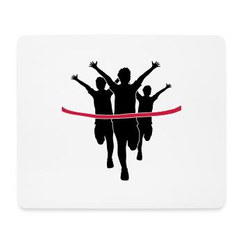 red band sport 3 laeufer run fast marathon - Mouse Pad (horizontal) - white - Front
