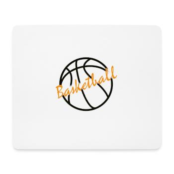 Basket-ball - Tapis de souris (format paysage) - blanc - Devant