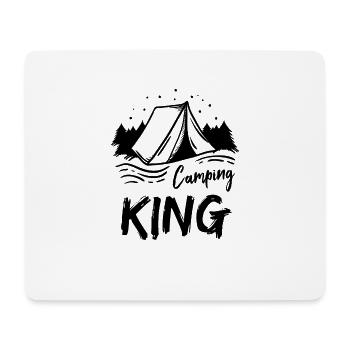 Camping King Camper Gift - Mouse Pad (horizontal) - white - Front