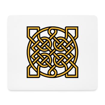 Knot pattern - Mouse Pad (horizontal) - white - Front