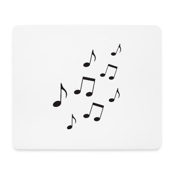 Music Tones Notes Gift Icône de mélodie de musicien - Tapis de souris (format paysage) - blanc - Devant