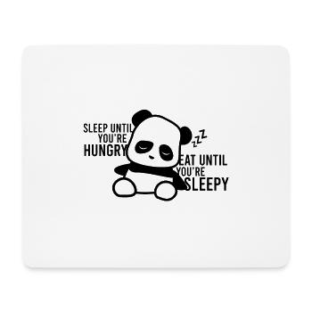 Gib deine Träume nicht auf, schlafe weiter Panda - Mousepad (Querformat) - Weiß - Vorne