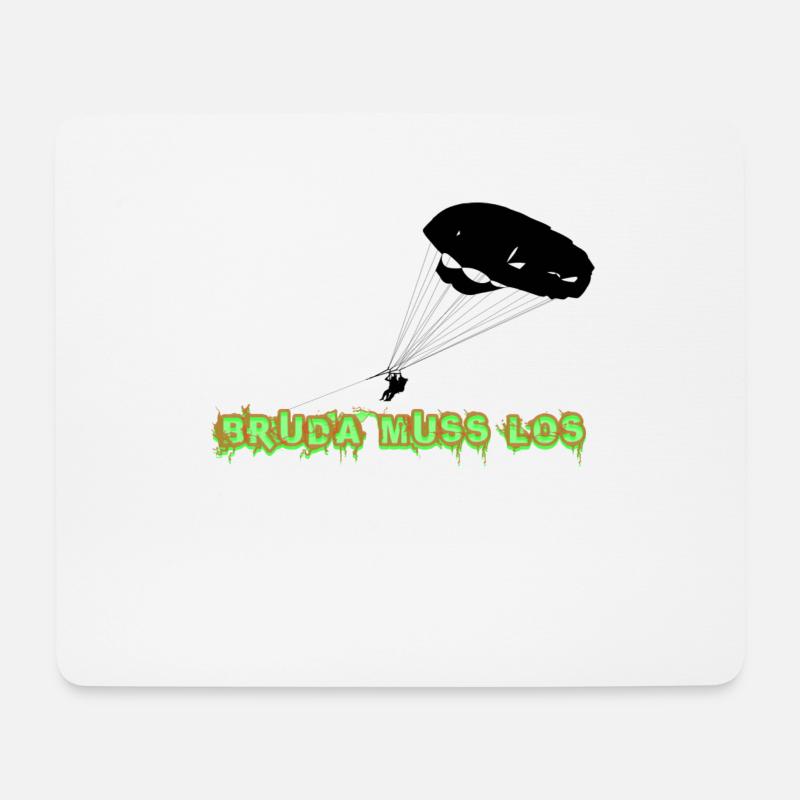 Bruda Muss Los - Mousepad (Querformat) - Weiß