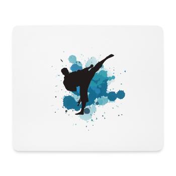 Karate - Mousepad (Querformat) - Weiß - Vorne