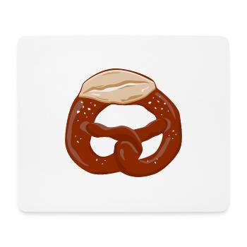 pretzel - Mouse Pad (horizontal) - white - Front