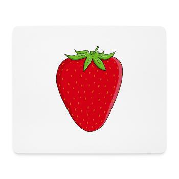 strawberry - Mouse Pad (horizontal) - white - Front