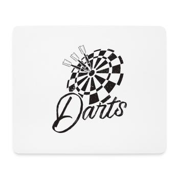 Dart Darts Player Flèches Cadeau Tranche Équipe - Tapis de souris (format paysage) - blanc - Devant