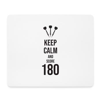 Dart Darts Darten Geschenk Darter 180 Pfeile Spiel - Mousepad (Querformat) - Weiß - Vorne