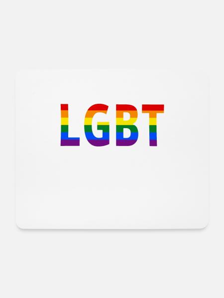 LGBT - Mousepad (Querformat) - Weiß