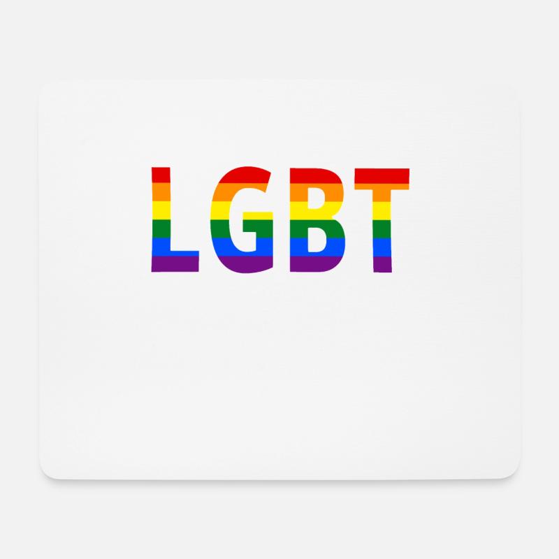 LGBT - Mousepad (Querformat) - Weiß