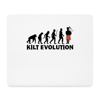T-shirt drôle de Kilt Evolution Darwin - Tapis de souris (format paysage) - blanc - Devant