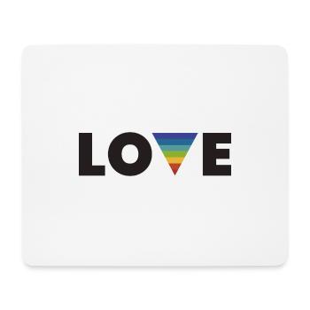 Rainbow love - Mouse Pad (horizontal) - white - Front