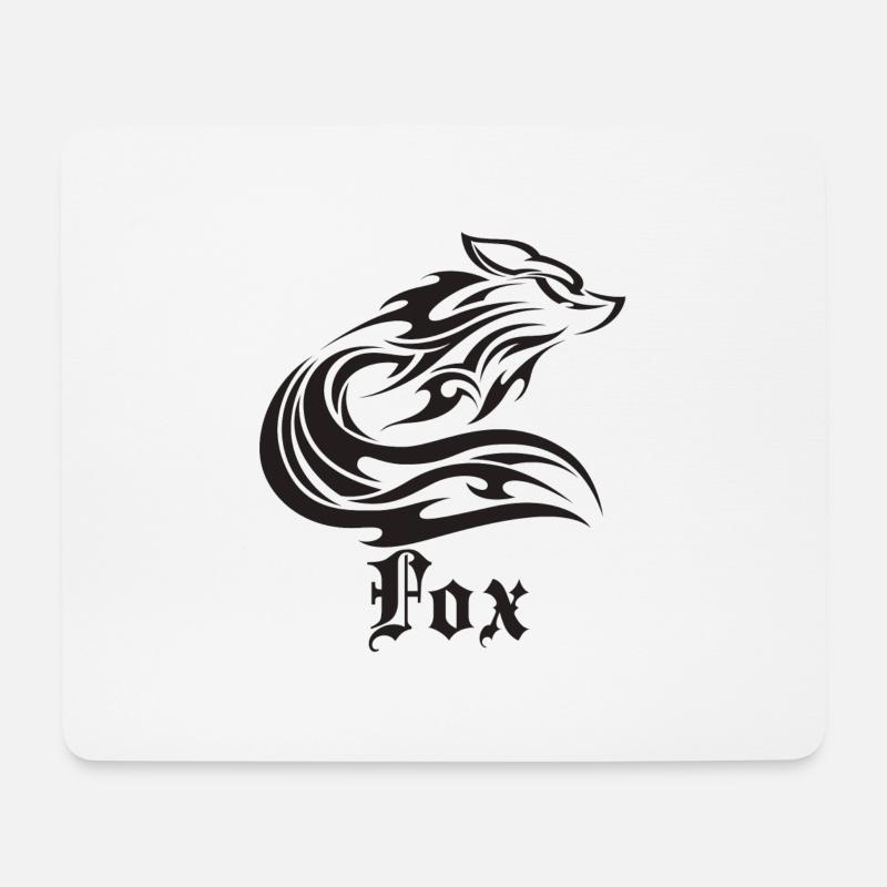 Fuchs Jäger Jagen cool Fox - Mousepad (Querformat) - Weiß