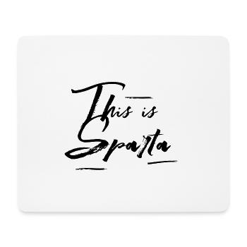 This is Sparta - Mousepad (Querformat) - Weiß - Vorne